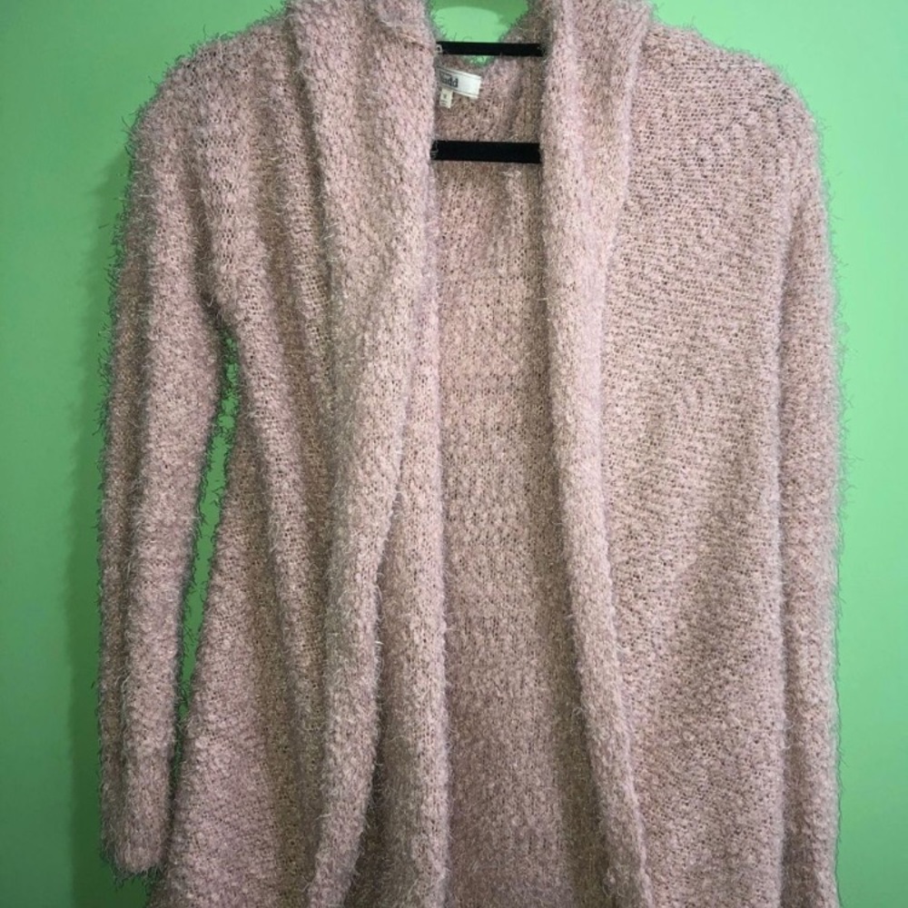 Pink cardigan